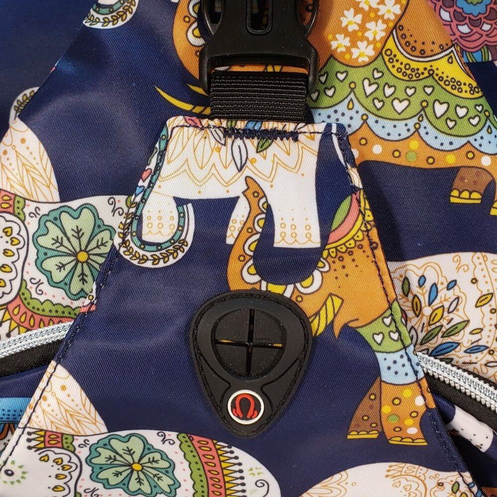 Mosiso Sling Crossbody Bag, Cute Elephant Print - Picture 5 of 13